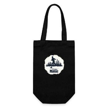 Stadtbild Marathonläufer - Geschenkbeutel für Flaschen - Schwarz - Vorne