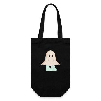 Little Ghost in Boots - Gift Bag for Bottles - black - Front