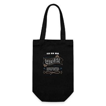 Great Dane Saying Bull Terrier Doggie Christmas Boxer - Gift Bag for Bottles - black - Front