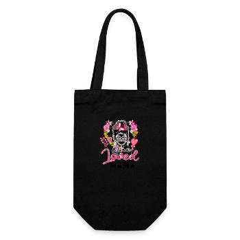 One Love Mama ( Für deine Mutter ) - Geschenkbeutel für Flaschen - Schwarz - Vorne