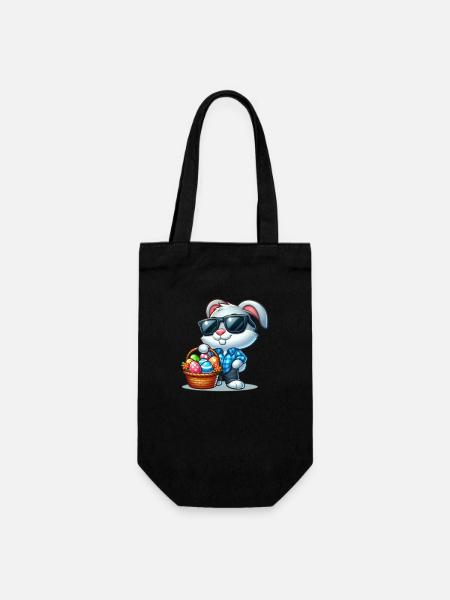 Happy Easter - Gift Bag for Bottles - black