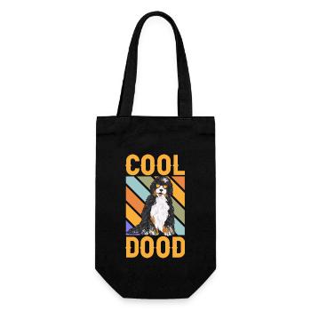 Chien Bernedoodle - Sac à bouteille - noir - Devant