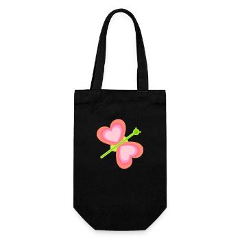 Coeur Papillon Printemps Enfant Bébé Insectes Années 80 - Sac à bouteille - noir - Devant