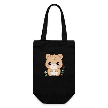 Sad Hamster - Gift Bag for Bottles - black - Front