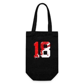 NON. 18 NUMÉRO 18 ROUGE BLANC 18E ANNIVERSAIRE - Sac à bouteille - noir - Devant