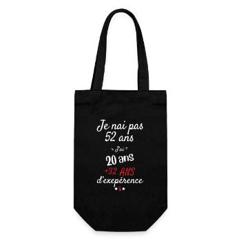 I don't have a 52 birthday present - Gift Bag for Bottles - black - Front