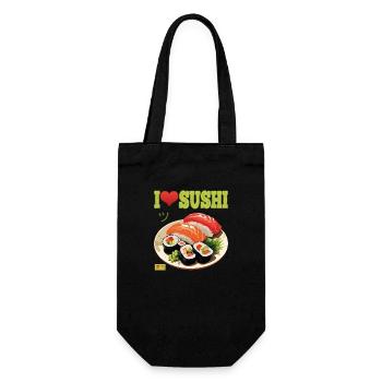 I Love Sushi - Gift Bag for Bottles - black - Front