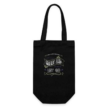 jokes humor black gift cute geek cartoon cat quote - Geschenkbeutel für Flaschen - Schwarz - Vorne