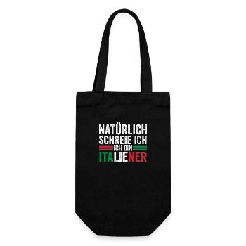 Italie Vaffanculo italien - Sac à bouteille - noir - Devant