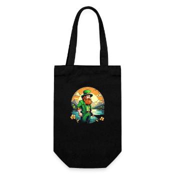 Pêche au trèfle de la Saint-Patrick - Sac à bouteille - noir - Devant