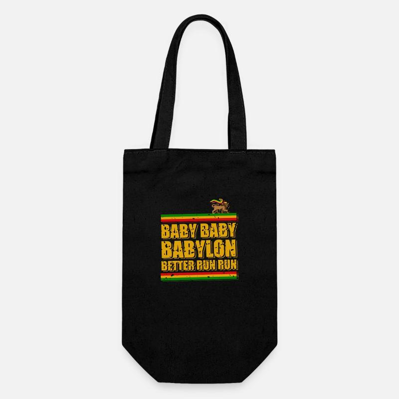 Run from Babylon - Geschenkbeutel für Flaschen - Schwarz