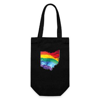 Ohio (États-Unis) | Drapeau réel | LGBTQIA+ - Sac à bouteille - noir - Devant