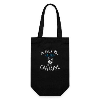 je peux pas je suis capitaine - Sac à bouteille - noir - Devant