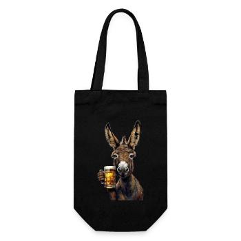 Donkey - Gift Bag for Bottles - black - Front