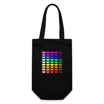 Rainbow smiles - Gift Bag for Bottles - black - Front