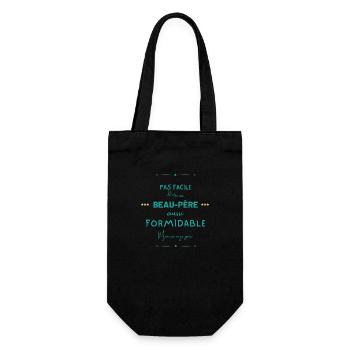 Beau père formidable mais je gère - Sac à bouteille - noir - Devant