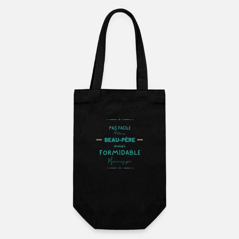 Beau père formidable mais je gère - Sac à bouteille - noir