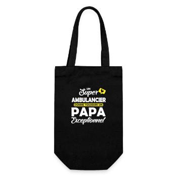 ambulancier et papa / papa exceptionnel - Sac à bouteille - noir - Devant