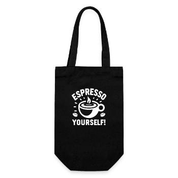 Espresso Yourself! - Gift Bag for Bottles - black - Front