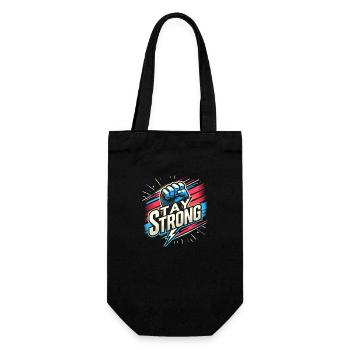 Restez fort Motivation - Sac à bouteille - noir - Devant