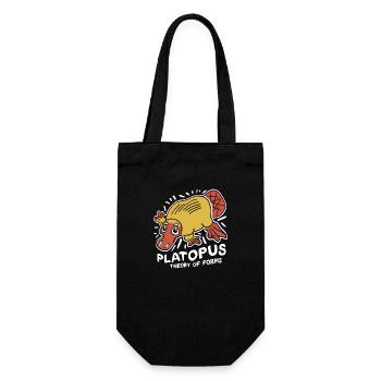Theory of Forms - Platopus Design - Gift Bag for Bottles - black - Front