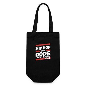 90s Hip-Hop Vibes – Golden Era - Gift Bag for Bottles - black - Front