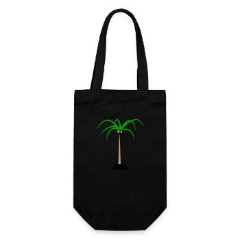 Palm Tree Island Tree Beach Holiday Coconut Sea Cool - Gift Bag for Bottles - black - Front