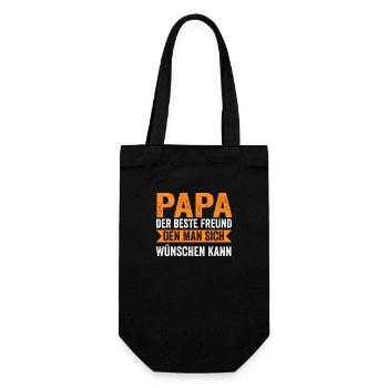Father Dad - Gift Bag for Bottles - black - Front