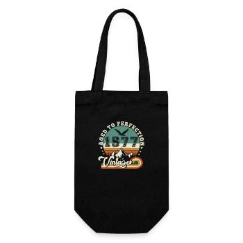2069 Vintage Retro Jubiläum 1978.Auflage 2025. - Geschenkbeutel für Flaschen - Schwarz - Vorne