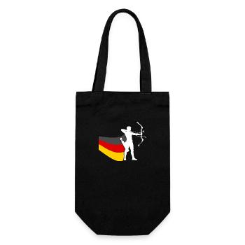 Archer Allemagne Drapeau Tir à l’arc - Sac à bouteille - noir - Devant