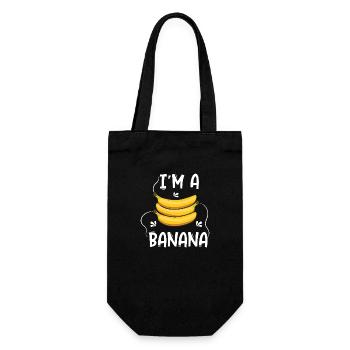 I’m a Banana – Motif de banane amusant et unique - Sac à bouteille - noir - Devant