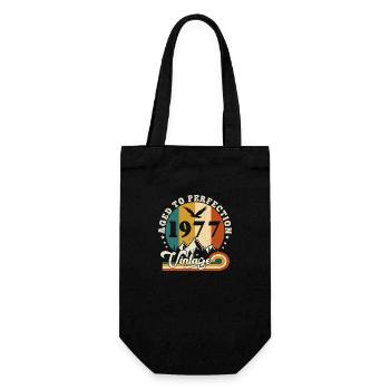 Vintage Birthday in 1978 - Birthday 2025. - Gift Bag for Bottles - black - Front
