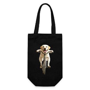 Labrador Retriever - Geschenkbeutel für Flaschen - Schwarz - Vorne