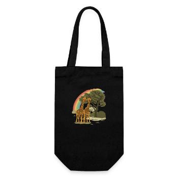 Pride Giraffes - Gift Bag for Bottles - black - Front