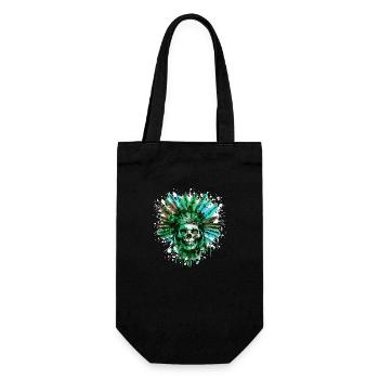 Indian Skull Chief - Gift Bag for Bottles - black - Front
