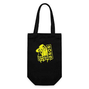 Wedding Game Over 2025 - Gift Bag for Bottles - black - Front