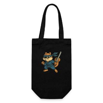 Ninja Chipmunk Stealthy Woodland Warrior - Gift Bag for Bottles - black - Front