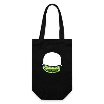 face head soldier camouflage war army army ve - Gift Bag for Bottles - black - Front