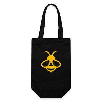 Abeille comique - Sac à bouteille - noir - Devant