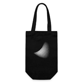Optical illusion pattern shapes geometry gift - Gift Bag for Bottles - black - Front