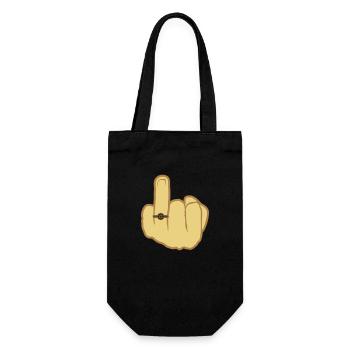 Alliance de mariage à la main - Sac à bouteille - noir - Devant