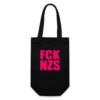 FCK NZS - Geschenkbeutel für Flaschen - Schwarz - Vorne