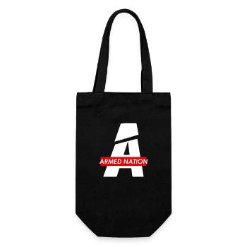 A WHITE - ARMED NATION RED BOX LOGO 2021 - Geschenkbeutel für Flaschen - Schwarz - Vorne