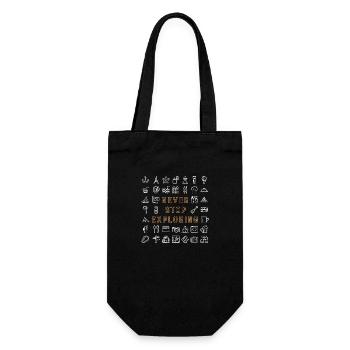 Never Stop Exploring - Geschenkbeutel für Flaschen - Schwarz - Vorne