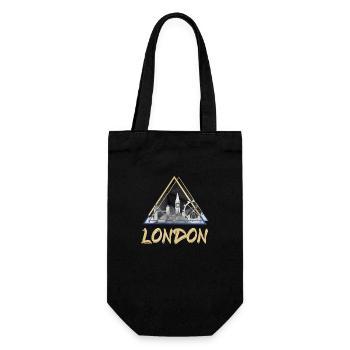 London Uk UK England Skyline City - Gift Bag for Bottles - black - Front