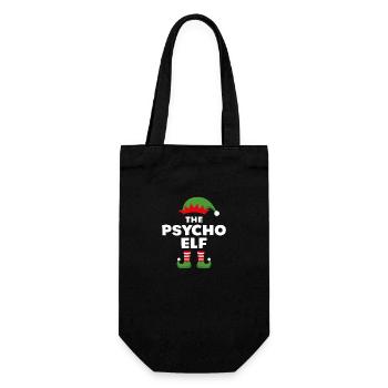 The Psycho Elf - Gift Bag for Bottles - black - Front