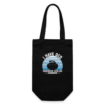 Curling - Gift Bag for Bottles - black - Front