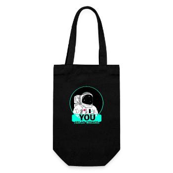 Cosmos - Astronaut - Gift Bag for Bottles - black - Front