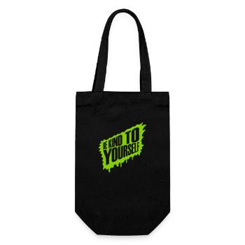be kind to yourself - Gift Bag for Bottles - black - Front