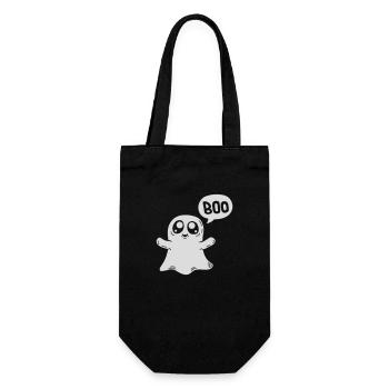 Scaring Boo Ghost - Gift Bag for Bottles - black - Front